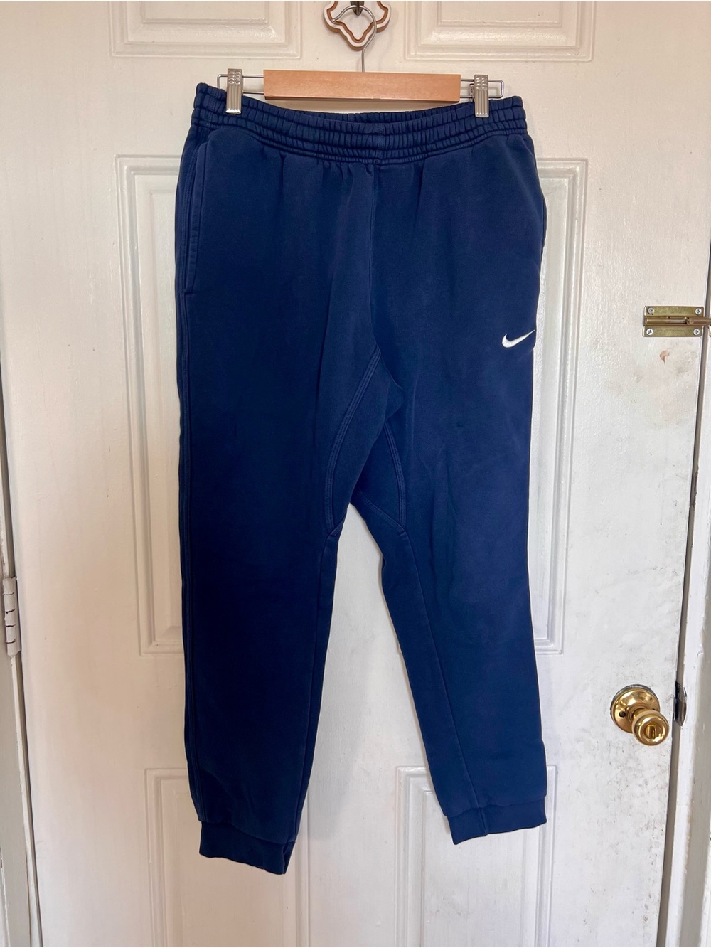 Nike | Navy Blue Fleece Jogger Bottoms